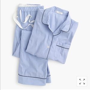 J. Crew Vintage Pajama Set in “Hydrangea” Blue